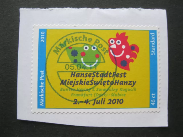 Briefmarke Deutschland Märkische Post Privatpost Bunter Hering Frankfurt (Oder)