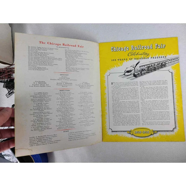 Chicago Railroad Fair Official Guide Book 1948 Booklet Souvenir 2