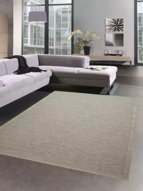 Alfombra Sisal Interior / Exterior por Balcón Cocina Terraza y Salón Beige Gris