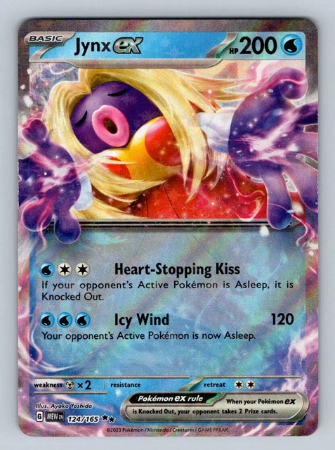 Pokemon Jynx ex 124/165 Scarlet & Violet 151 Ultra Rare Holo