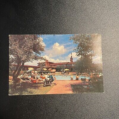 Postcard Fort Worth TX Western Hills Hotel Resort Pool Vintage Postcard B34