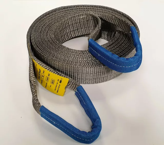 RECOVERY WINCH 4x4 TOWING/TOW ROPE STRAP 10M OFFROAD 14TON