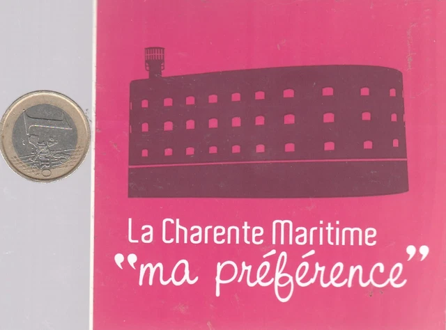 Autocollant Original 'CHARENTE MARITIME' – Régionalisme, Département 17