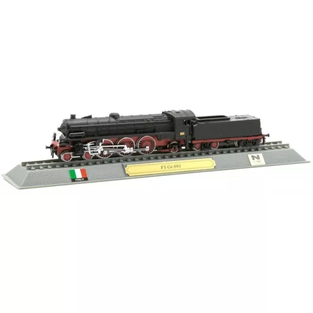 FS Gr.691 Italy 1:160 Eisenbahn Lokomotive DelPrado 076