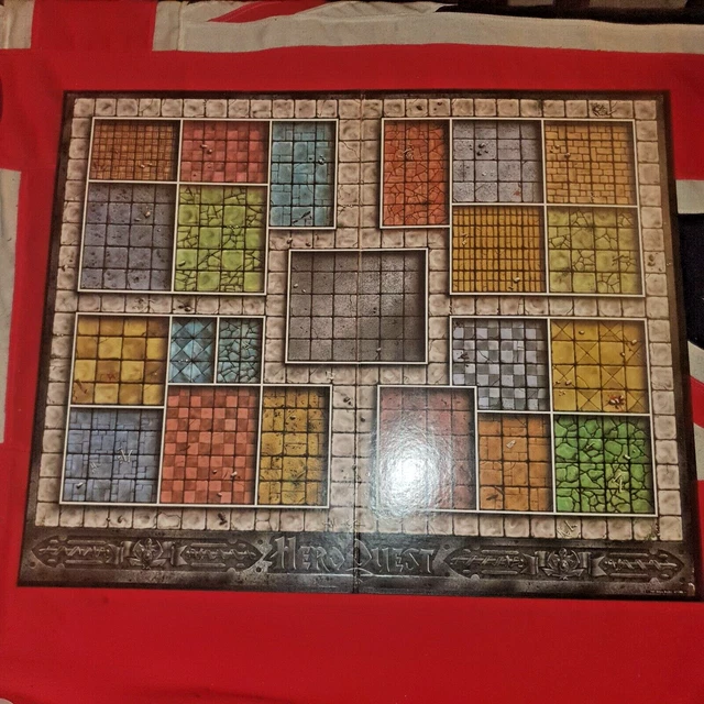 VINTAGE HEROQUEST FANTASY Board Games DUNGEON TILES MAP GAME BOARD ...