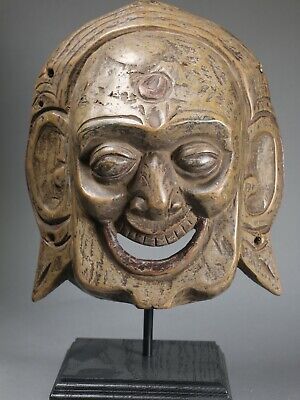 Monk or Old Man Mask, North East Nepal. Rare, possibly Sherpa tribe Custom Stand