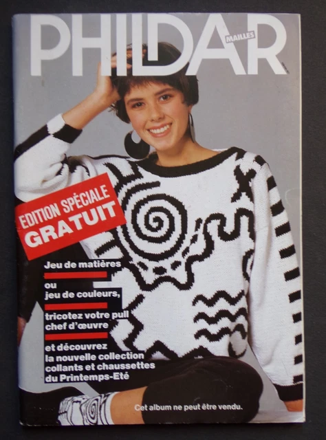 Catalogue Ancien Phildar N°132 - Modèles Tricot Hommes, édition 1986, Occasion France