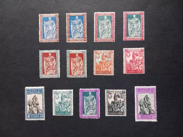 Italia Regno 1928/ Emanuele Filiberto, Serie Di 13 Valori Integri Mnh**