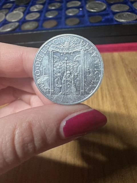 Moneta Città Del Vaticano Pio Xii 5 Lire 1950 Anno Santo Ab