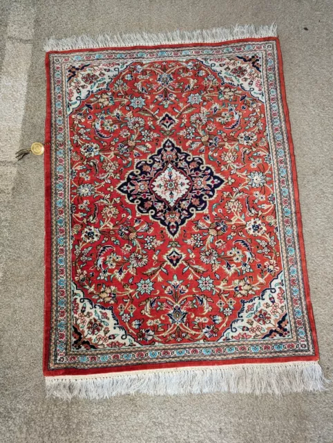 Orientteppich Iran - Seidenteppich Ghom Seide, 77 X 59 cm