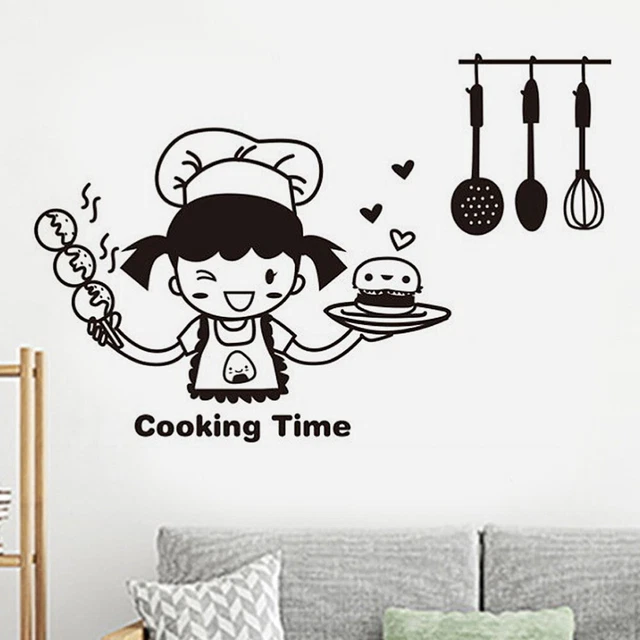 Pegatina Para La Cocina Tatuaje De Pared Citas Para La Cocina Niñas