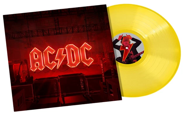 AC/DC - POWER up Exclusive Limited Transparent Yellow Vinyl LP PWR UP ...