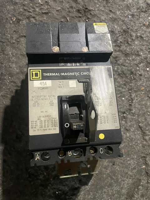 Square D  3 phase 480 volt 250 amp breaker kc34250