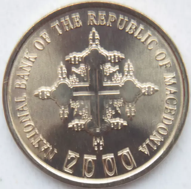 Macedonia 1 Denar 2000 UNC KM# 27