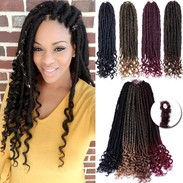Samtress Goddess Locs Crochet Hair 30 Zoll – 8 Packs Synthetische Dreadlock-Extensions, Weich & Vorgeölt