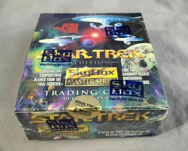 1993 STAR TREK Master Series 1 Trading Card Factory Sealed Box of 36 Packs
