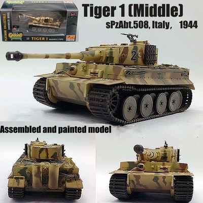 WW2 German Tiger 1 tank sPz Abt.508 1944 Italy no diecast 1/72 Easy model