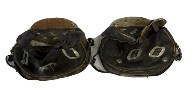 1940'S Harley Motorcycle Knucklehead 74 Ci Flathead Panhead El Fl Ul Saddle Bags 1940'S Harley Motorcycle Knucklehead 74 Ci Flathead Panhead El Fl Ul Saddle Bags