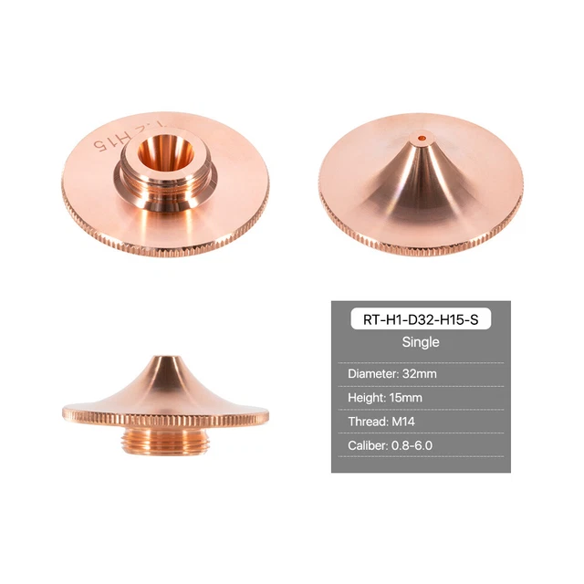 Cloudray Fiber Laser Nozzle Single Layer Dia.32mm for Raytools Laser Head