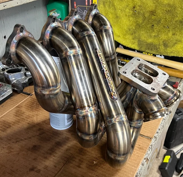 auto parts header turbo exhaust top mount manifold b series honda civic integra 