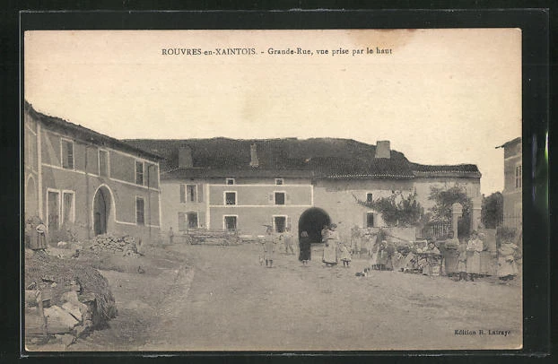CPA Rouvres-en-Xaintois, Grande-Rue, top view