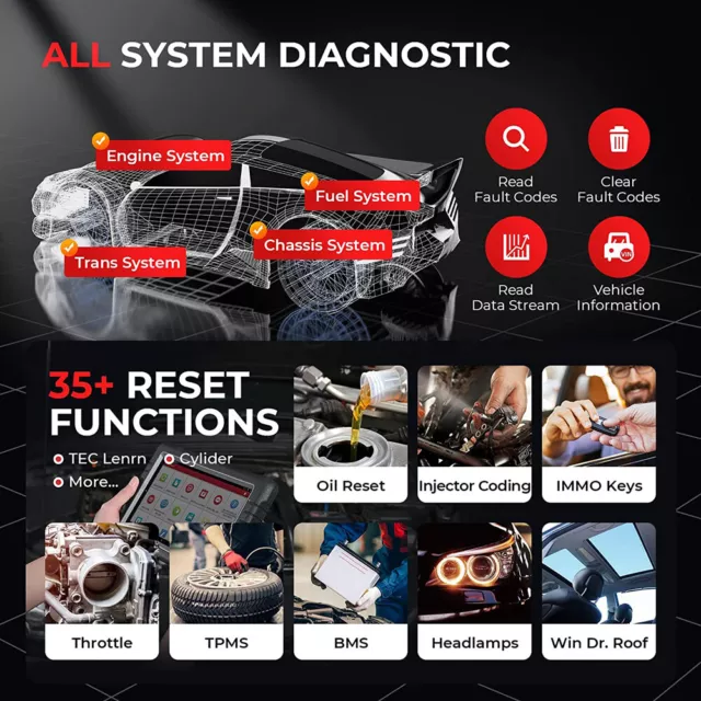 LAUNCH X431 PRO3S Pros V+ Auto Outils diagnostics Codage ECU Systèmes Complète 2