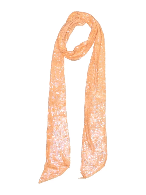 Bajra Women Orange Silk Scarf One Size