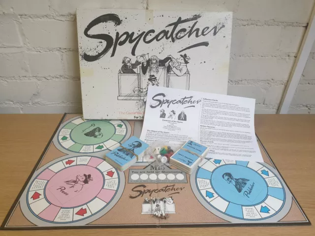 ⭐ Vintage SPYCATCHER Paul Lamond Retro MI5 MI6 Spy BOARD GAME COMPLETE ⭐