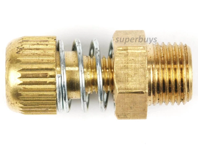 1/4" BSP Adjustable Brass Pneumatic Silencer Muffler – Exhaust Valve Fitting Vent