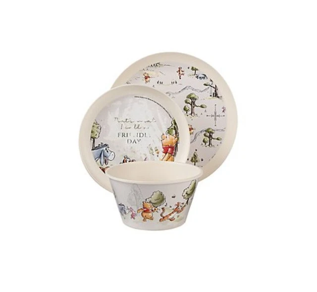 DISNEY WINNIE THE Pooh Dinner Set 12 Piece 4 Bowls 4 Dinner Plates 4