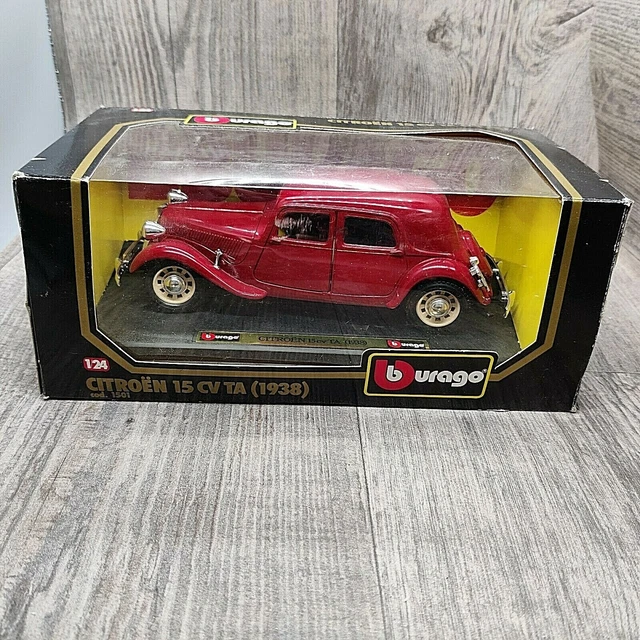 Miniature Burago 1/24 - Citroën 15CV TA 1938 En Métal, Occasion Très Bon état