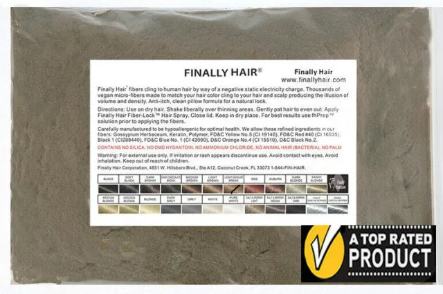 Finally Hair Building Fibers 57g, Refill Automatically Declump HIGHEST QUALITY