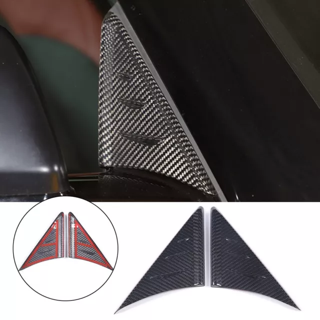 Couverture triangle poillier rétroviseur en fibre de carbone facile à installe