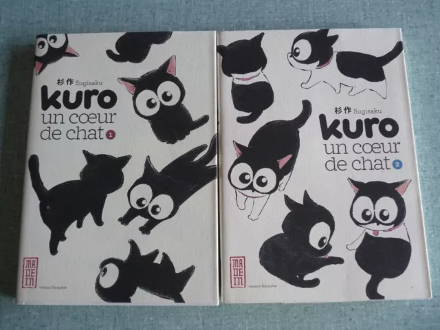 Lot Mangas - Kuro Un Cœur de Chat - Tomes 1 et 2 - Sugisaku - Kana 