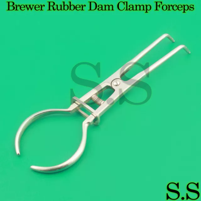 10 EA Brewer Rubber Dam Clamp Forceps Dental Instruments-A+QUALTY