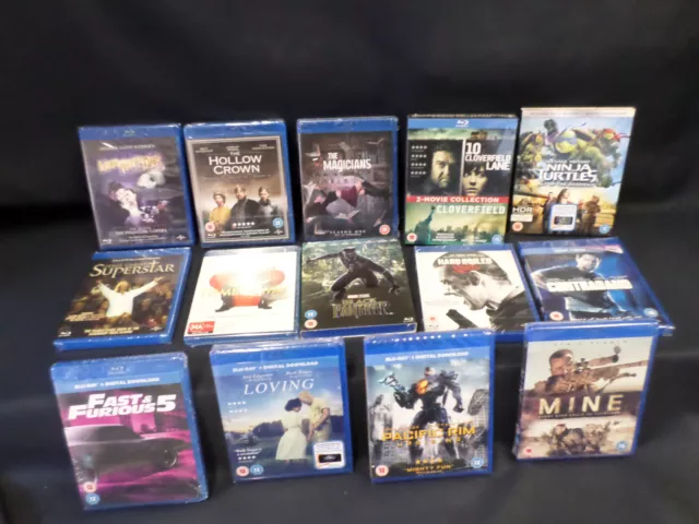 Bundle of 14 x Blu-Rays. All Brand New and Factory Sealed