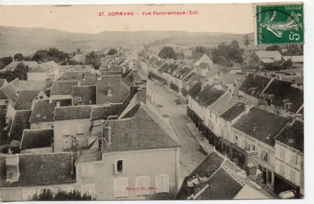 DORMANS - Marne - CPA 51 - panoramic view of Goulet Turpin establishments
