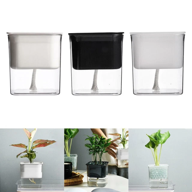 Pots à arrosage automatique pour plantes d'intérieur, pot de fleurs en