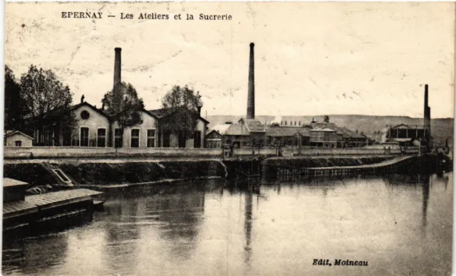 CPA ÉPERNAY Les Ateliers et la Sucrerie (491190)