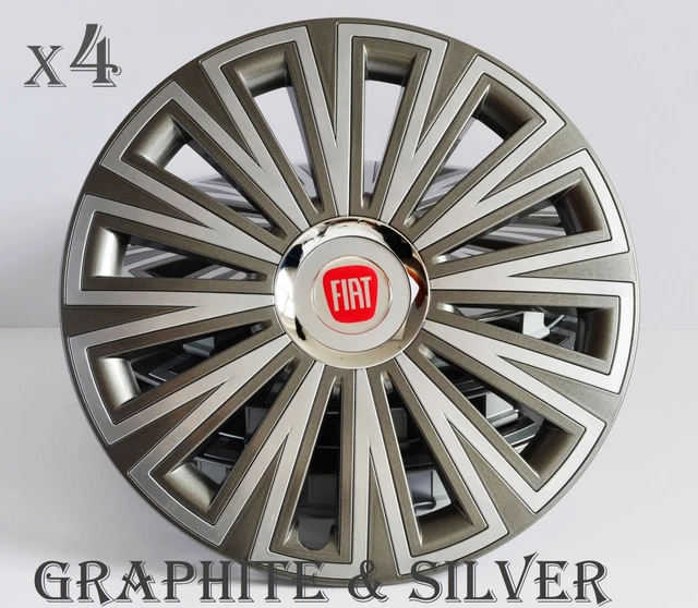 FIAT PUNTO... SET OF 4 x 14" ALLOY LOOK CAR WHEEL TRIMS/COVERS 14 inch,model ZLY