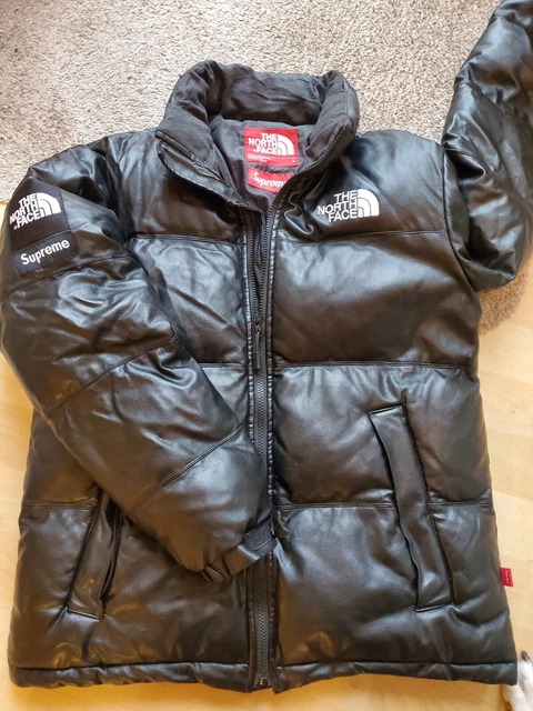 Supreme the north on sale face leather nuptse