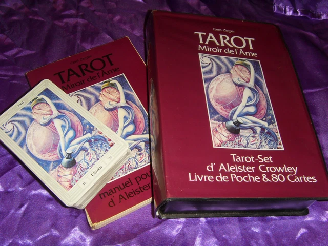 COFFRET LIVRE JEU de cartes MIROIR DE l'ÂME Tarot Aleister Crowley