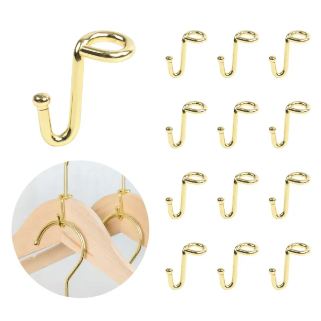 Clothes Hangers 36PCS Connector Hooks Stable Hanger Metal Outfit Mini Clips Hook