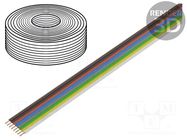 Cu Flachbandleitungen Bariolé Fbk Toy PVC 8x0,14mm2 Line