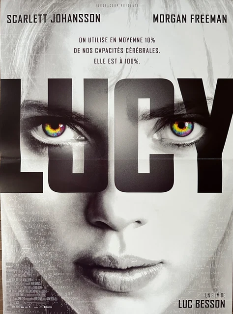 Affiche Cinéma LUCY 40x60cm Poster Luc Besson Scarlett Johansson Morgan Freeman