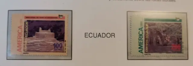 ECUADOR AMERICA UPAE 1990 ** MNH set