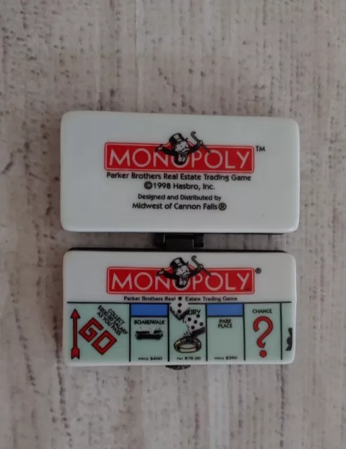 Monopoly PHB Porcelain Hinged Box Midwest of Cannon Falls 1998 No Trinket