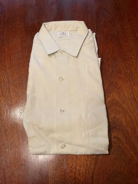 Vintage E&W brand sanforized dual cuff loop collar 50's/60's shirt 15 1/2