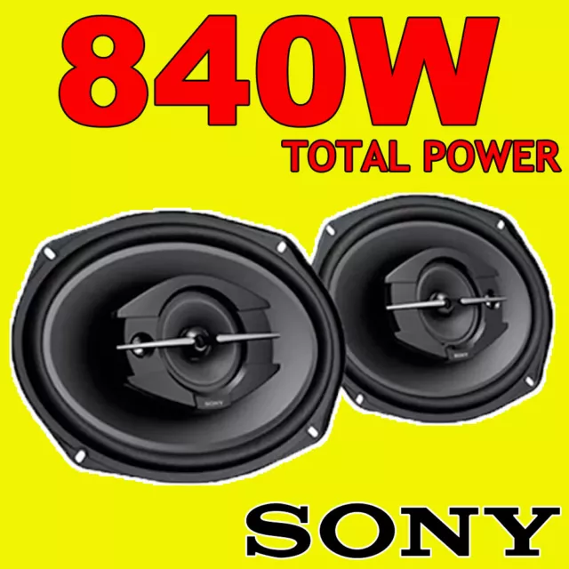 Sony XS-GTF6939 6x9 3-Way Car Door Coaxial Parcel Shelf Speakers 840W Total