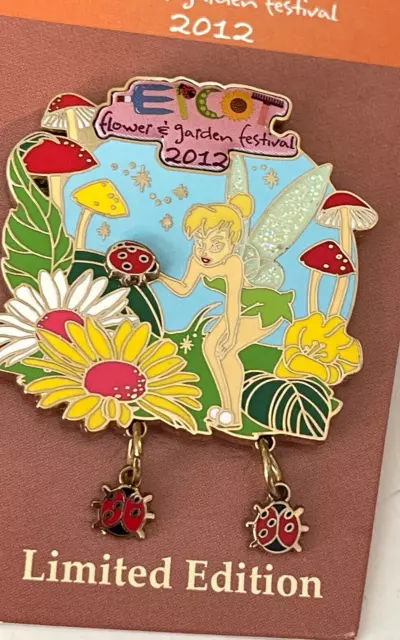 Disney 2012 EPCOT Flower and Garden Festival TINKER BELL Topiary Pin LE 5000